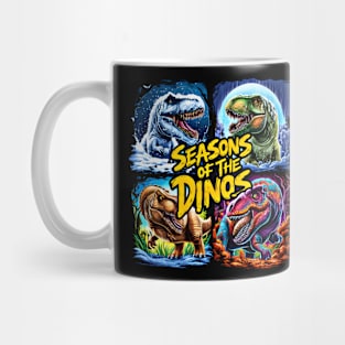 Seasons of the Dinos - A Year-Round Dinosaur Delight Mug